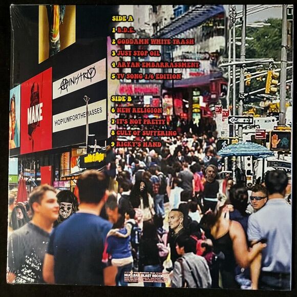 Ministry Hopiumforthemasses Green Yellow Splatter Vinyl, LP, Nuclear Blast NEW - Picture 3 of 3